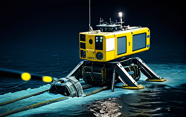 해양 로봇 기술 - **Image Prompt 1: Deep Sea Exploration - The Robot's Realm**
    A highly detailed, cinematic shot d...