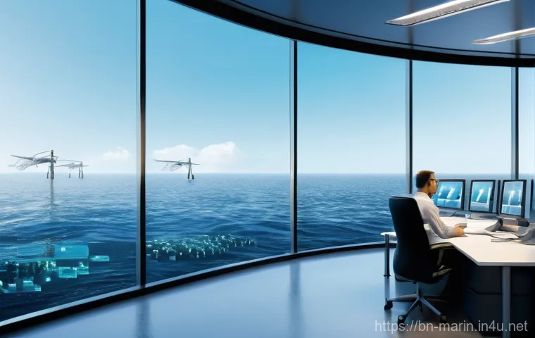 해양학 학위 과정 - **Prompt:** A diverse group of four marine scientists (two male, two female, all professionally dres...