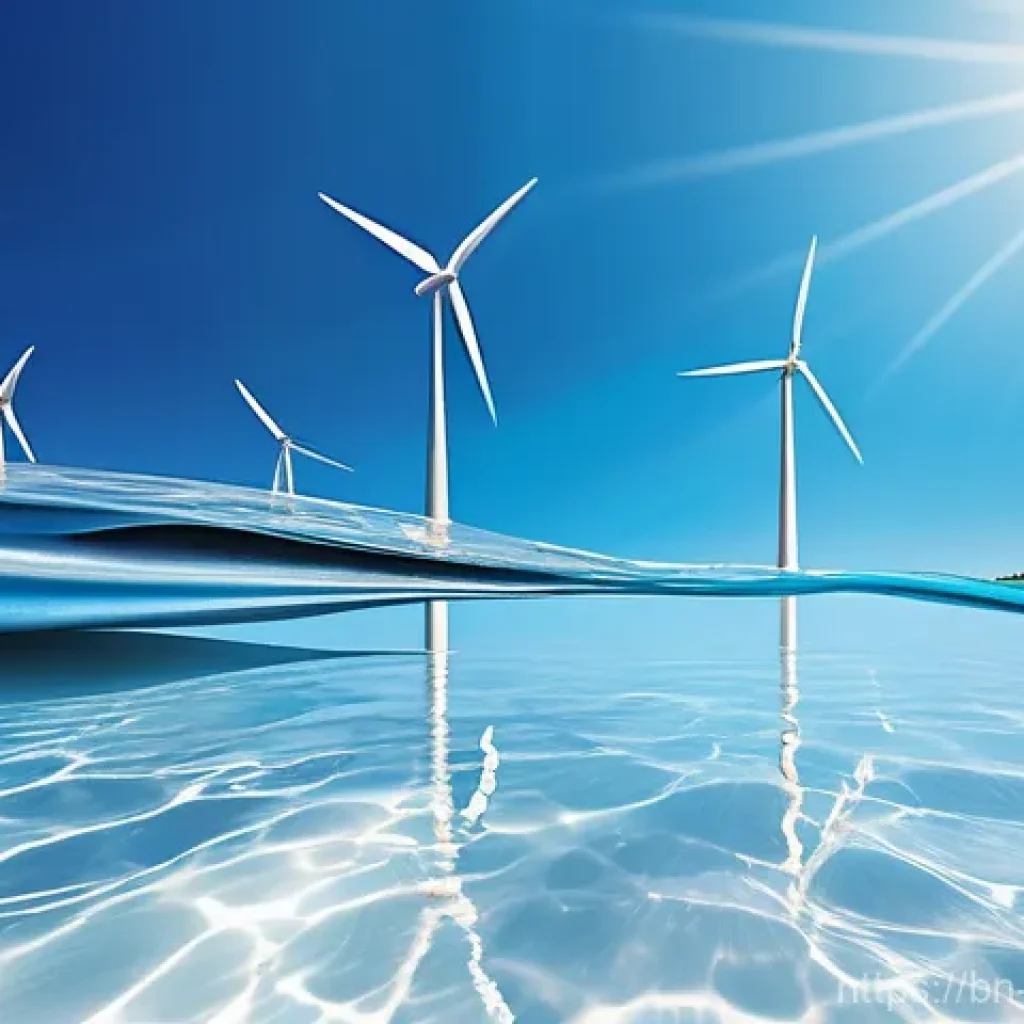 해양 물리학 - **Blue Economy: Harnessing Ocean Power for a Sustainable Future**
A wide-angle, vibrant, and opt...